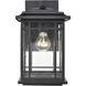 Armington 1 Light 12 inch Powder Coated Black Outdoor Wall Sconce